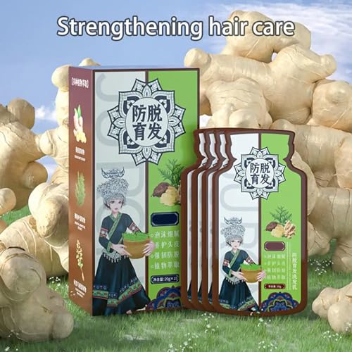 Ginger Anti Hair Loss Shampoo,Haarwachstum Shampoo,Polygonum Multiflorum Ginger Plant Extract Hair Care,Pflanzenextrakt ShampooGegen Haarausfall, Natürlich Bio Anti-Haarausfall