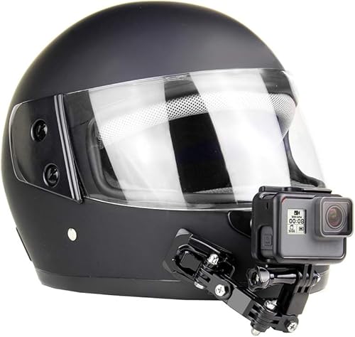 Miniatura 6 de SOONSUN Kits de montaje de barbilla para casco de motocicleta para GoPro Hero 13 12 11 10 9 8 7 6 5 4 Hero Session, AKASO, SJCAM, cámara de acción