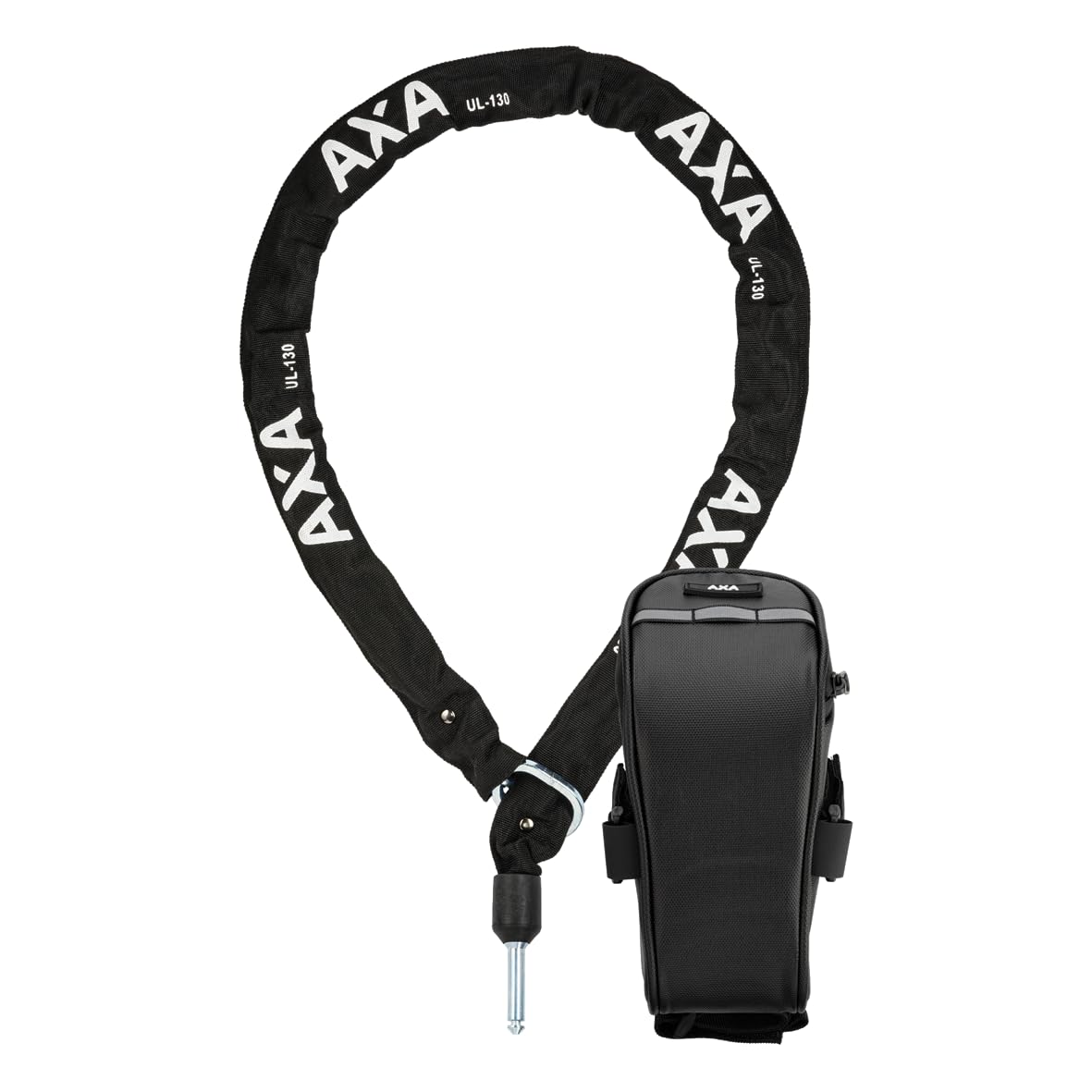 AXA 59571395KC ULC 5.5-130 Anschlusskette mit Tasche Folding Lock, Black