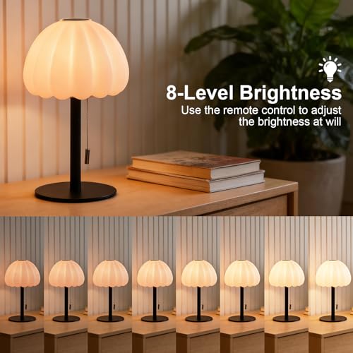Image of Waterproof Shower Lamp for Inside Shower, Cordless Rechargeable Table Lamp with Remote & Touch Control, 16 Colors, Timer Function, Outdoor Table Lamp for Bathroom Camping Patio Dining Room