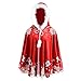 Produktbild AMUSTER Familie Weihnachten Kostüm Erwachsene Kinder Weihnachtsmantel Weihnachten Kostüm Cosplay Kostüm Cloak Weihnachten Cape Santa Mantel mit Kapuze