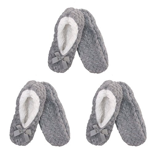 Calcetines de rayas premium BambooMN con suela antideslizante