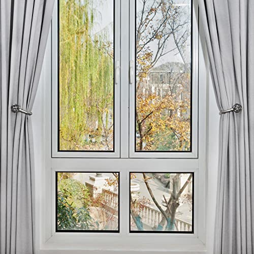 Hikmlk Twisted Cage Curtain Holdbacks 2Pcs, Handmade Matt Sliver Curves Metal Curtain Tie Back Hooks , Side Holder Tiebacks For Drapes Wall Decor Vintage Window Decoration #TOP5