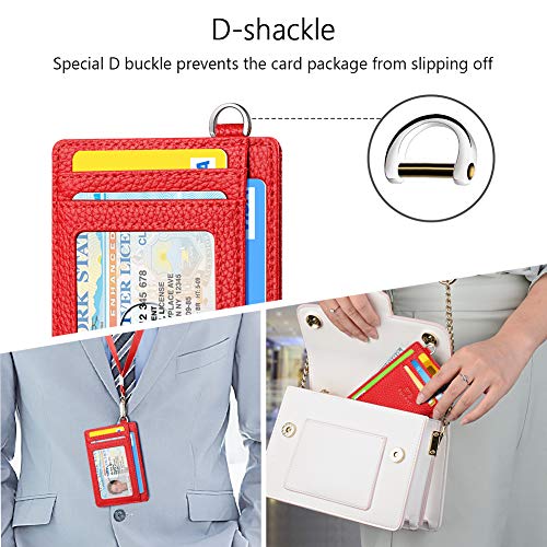 FurArt Slim Minimalist Wallet, Front Pocket Wallets, RFID Blocking, Credit Card Holder for Men & Women-Cerise4