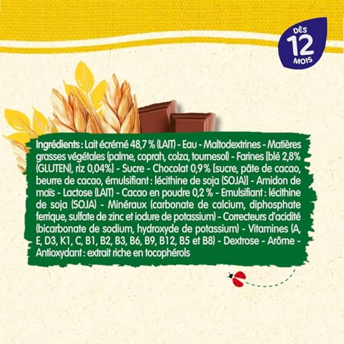 Blédina Blédidej Céréales bébé Lactées Gourmand Dès 12 briques de 250mL - vue 4