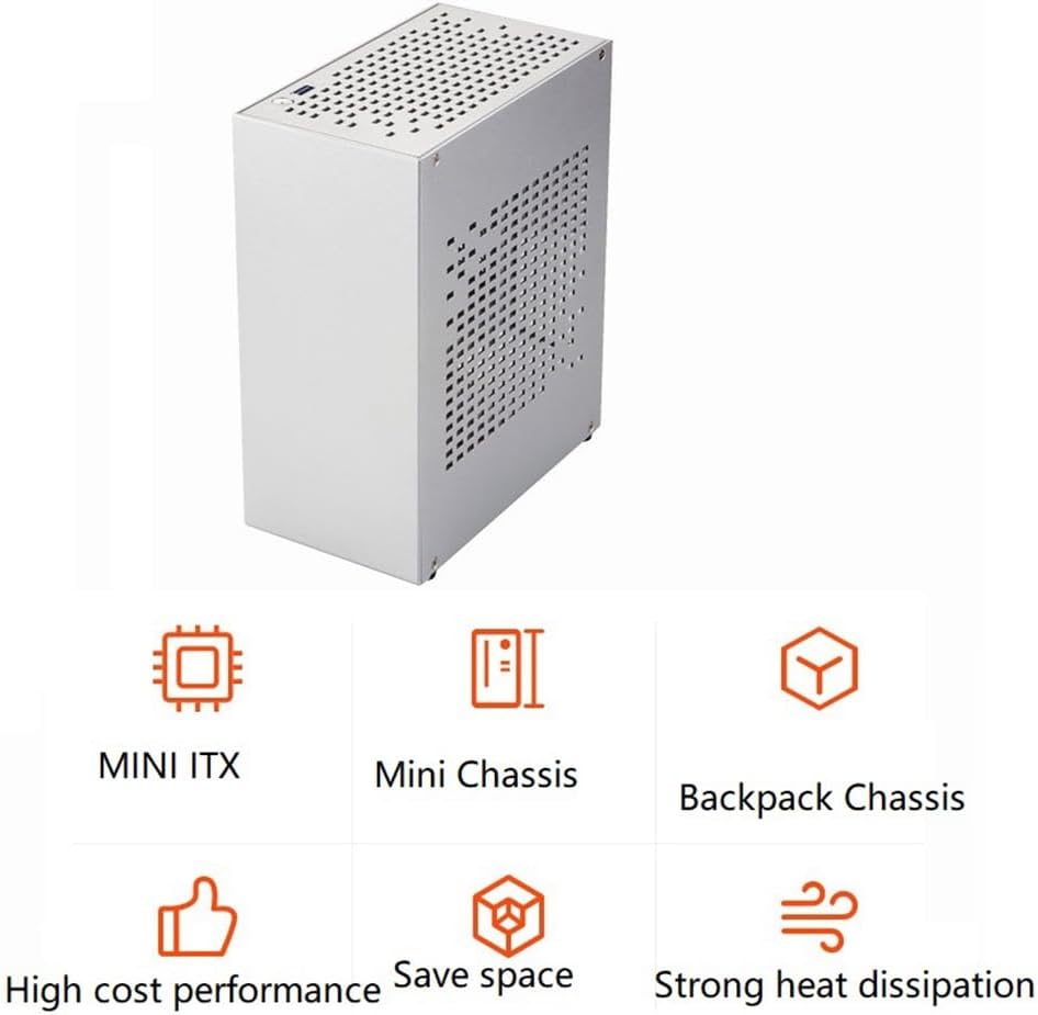 A07 Mini ITX Computer Case Chassis HTPC Host Case USB3.0 ITX Enclosure Personal Computer Chassis Desktop Box Silver