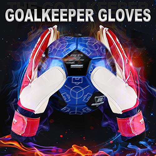 Guantes de Portero,Guantes Portero Tamaño for niños Adultos Portero Dedo Guantes de protección Espesado látex Guantes de Portero de fútbol Guantes de Portero de fútbol