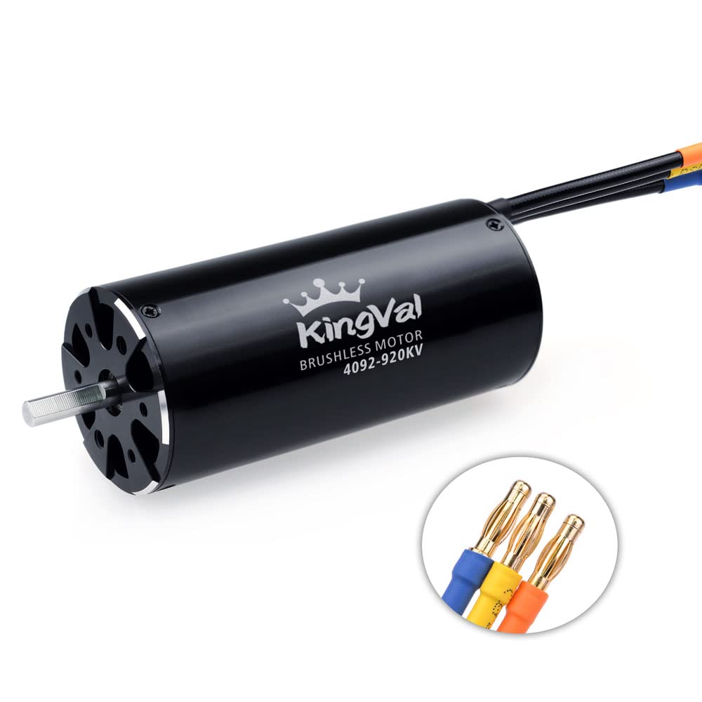 KingVal Replacement 4092 920KV Brushless Motor with Water Cooling Jacket Unit Compatible with RC Boat