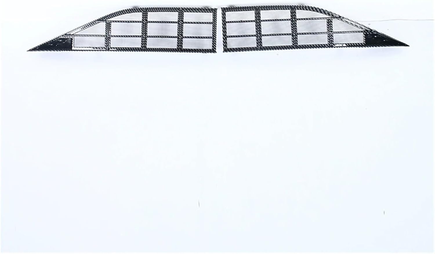 Car Front Bumper Grill Mesh Air Inlet Vent Guards Grille Net Protective Cover Compatible For BYD Sealion 7 EV 2024 2025 Accessories(Carbon fiber pattern)
