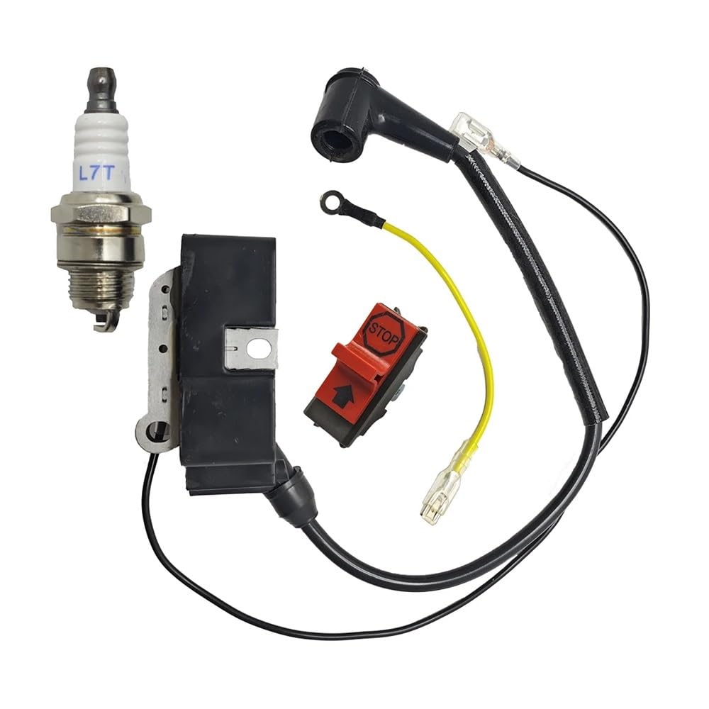 Kit de Enchufe de Interruptor de Parada de Emergencia de Bobina de Encendido Compatible con Motosierra CS2255, 2186, 2188, 2063, 2065, 2071, 2165, 2171, CS2135 y CS2138.