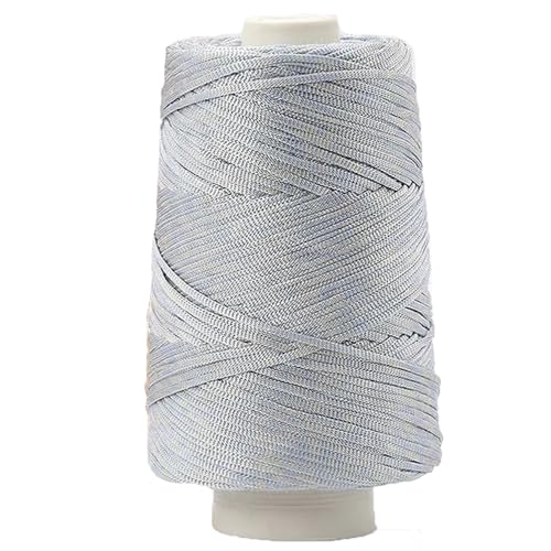 230g Summer Sun Hat Yarn Ice Silk Thread DIY Crochet Bag Slippers Material (Blue Gray)