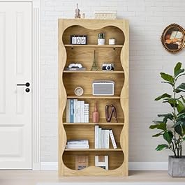 71″ Tall Bookshelf,...