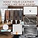 SEISSO Brown Leather Repair Kit for Furniture, Vinyl Couch Repair Kit for Sofa，Restores Any Material, Bonded, Pleather, for Scratch, Tears, Burn Holes with Super Easy Instructions (5 Colors)