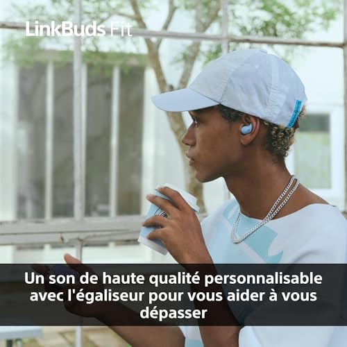 Sony LinkBuds Fit Ecouteurs Bluetooth sans Fil à réduction de Bruit Confortables IPX4 Hi Res Audio Mode Ambient Sound 21h d'autonomie Connexion multipoint iOS et Android - vue 5