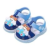 Zonkacen Unisex Boy Girl Anti Slip Fashion Summer Outdoor Sandals for Walking Aqua Wading Beach Sport Running Street Holiday Blue Toddler 5