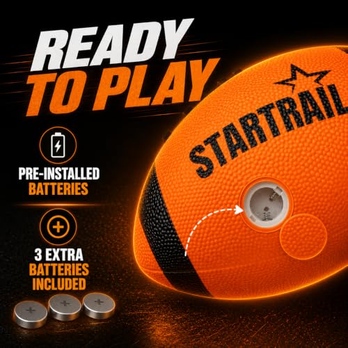 TOMLEON Double LED Light-Up Football