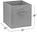 Handy Laundry Foldable Cube Storage Bins - 6 Pack - Decorative Fabric Storage Cubes are Collapsible & Great Organizer for Shelf, Closet or Underbed. Convenient for Clothes or Kids Toy Storage (Grey)