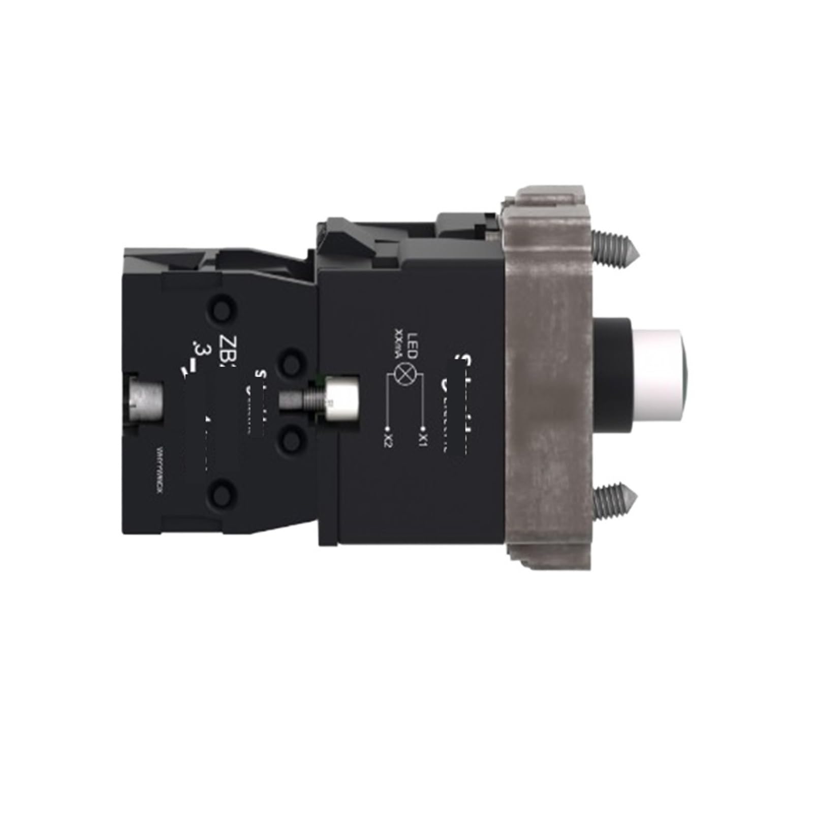 Base de bouton lumineux XB2B 24V CA CC ZB2BWB42C contact NF bloc