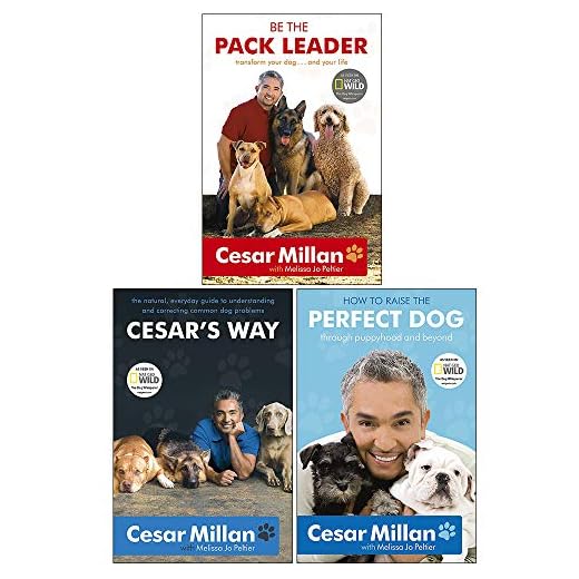 Cesar Milan 3 Books Collection Set (How to Raise the Perfect Dog, Cesar's Way: Everyday Guide to Understanding & Correcting Common Dog Problems & Be the Pack Leader)