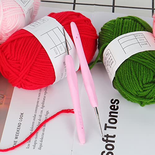 Coopay Crochet Hook 1.0mm 2 Pack, Steel Fine Thin, Small for Amigurumi and Crocheting Tiny with Soft Handle Micro Crochet - Image 3