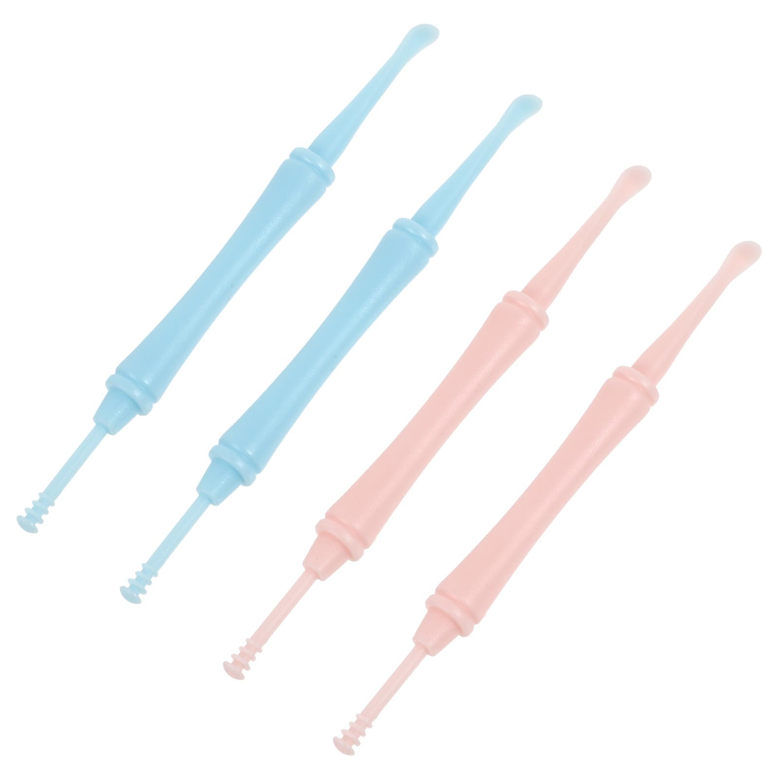 Yardwe 4pcs Dual-Head Earwax Removal Tools Spiral Ear Picks Ear Cleaning Supplies Kit for Adults Safe Wax Remover