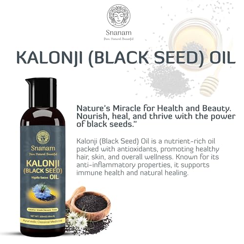 Image of Premium Cold Pressed Kalonji Oil - Virgin Grade - Black Seed Oil - Nigella Sativa - 100ml
