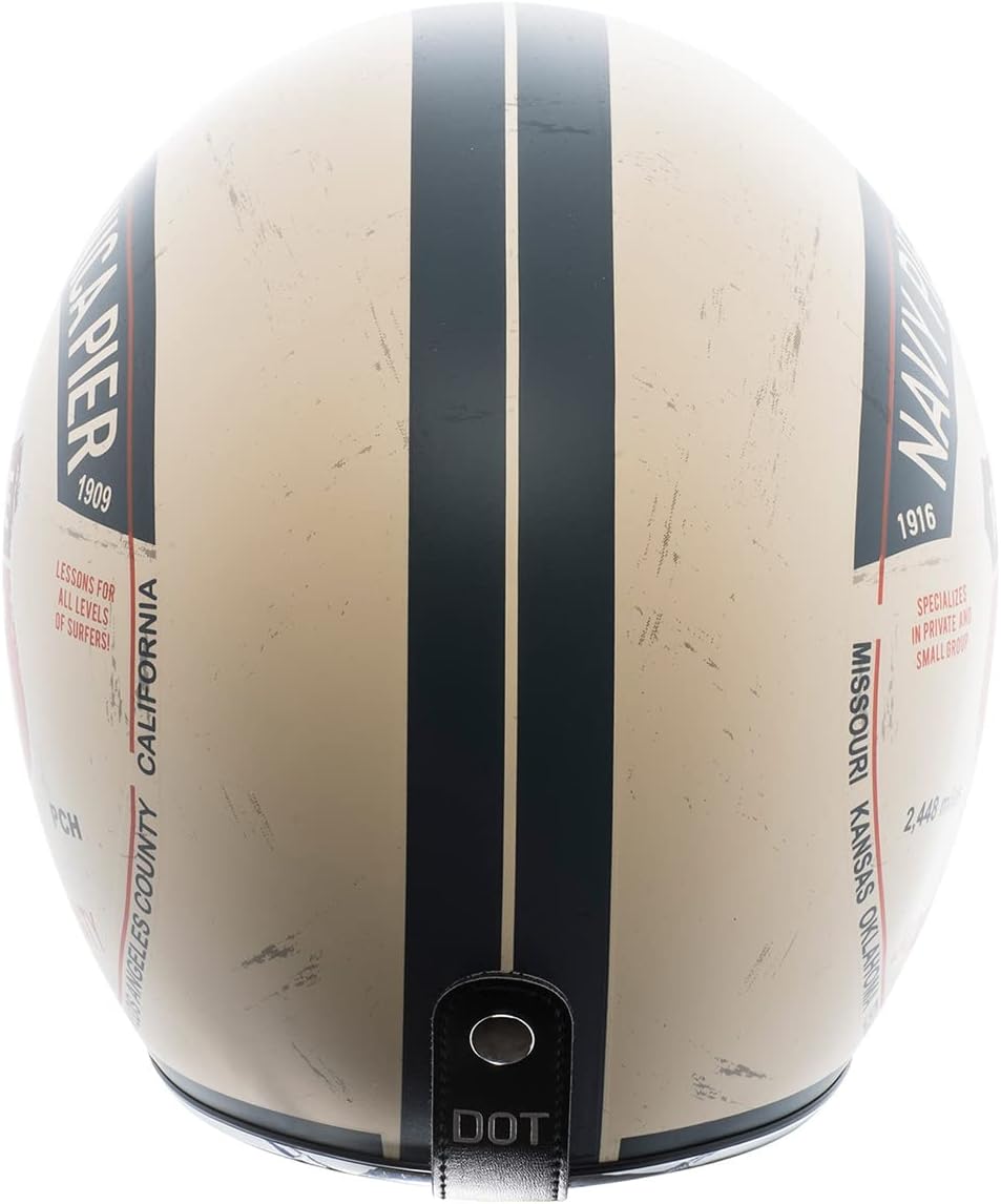 TORC T50/Del Mar Open Face 3/4 Motorcycle Helmet with Graphics