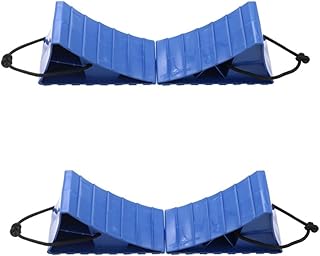 VICASKY Pneu De Reboque 4 Peças De Carro Escorregando Rolha Rodas De Reboque Pneu Desliza Rolha Roda Roda Dianteiro E Traseiro Almofada De Suporte Triangular Nivelamento Bloco