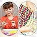 Minatee 18 Pcs Beginners Wooden Loom Notched Weaving Loom Basket Weaving Tools for Kids Adult Art Craft Activity Jewelry Motor Skills Crochet Knitting Sewing Teaching Educational, 6 x 9 in