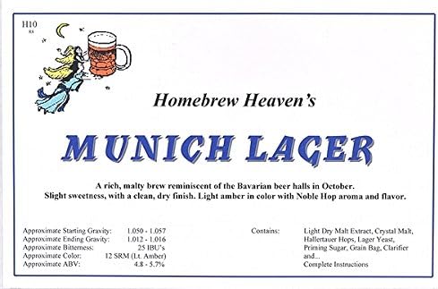 Homebrew Heaven Munich Lager Recipe Kit