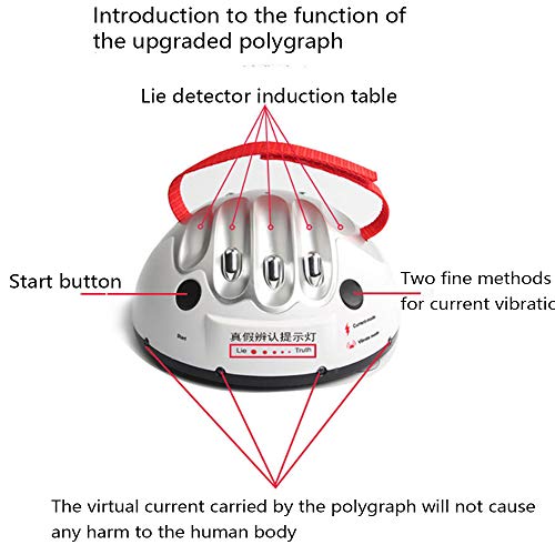 OUKEYI Detector de Mentira de Choque eléctrico, impactante mentiroso Juego de Fiesta Interesante Juego Verdadero o Atrevido Detector de mentiras Broma Juguetes polígrafo Entretenimiento Juego