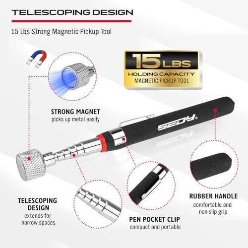 4-Piece Magnetic Pickup Tools Kit