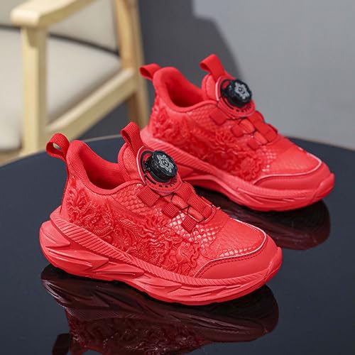 Kids Sneakers Boys Girls Night Glow Casual Walking Shoes Arch Support High Elasticity Badminton Shoes Lightweight Comfortable Sport Athletic 12.5~6.5 Sizes4