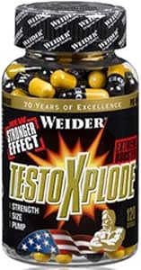 (2 Pack) - Weider Nutrition - Testo X-Plode | 120's | 2 PACK BUNDLE ...