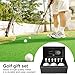 Elyrav 1 Set Golf Gift Box with 3 Balls, 6 Tees, Metal Divot Repair Tool, Hat Clip - Golf Accessories Kit - Faux Leather Case - Men and Women - Professional Beginner Golfer Gift