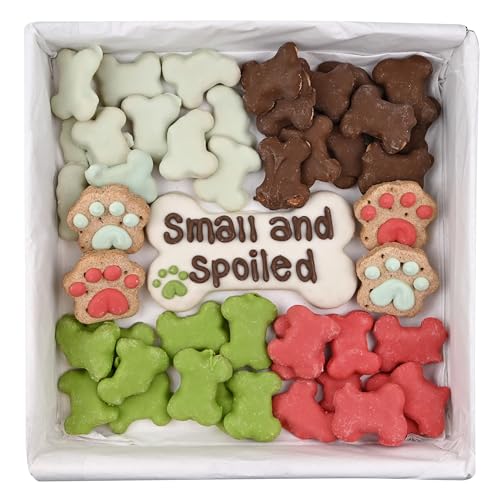 Wufers Spoiled Dog Gift Box | Dog Treats for Small Dogs | Handmade Hand-Decorated |Made with Locally Sourced Ingredients