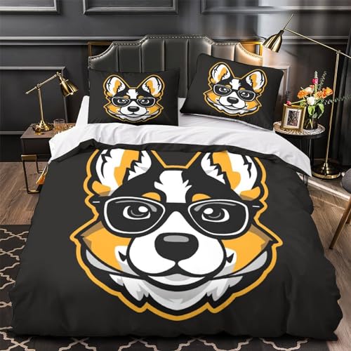 Housses de couettes Corgi microfibre pour protéger facilement votre grand lit - 3