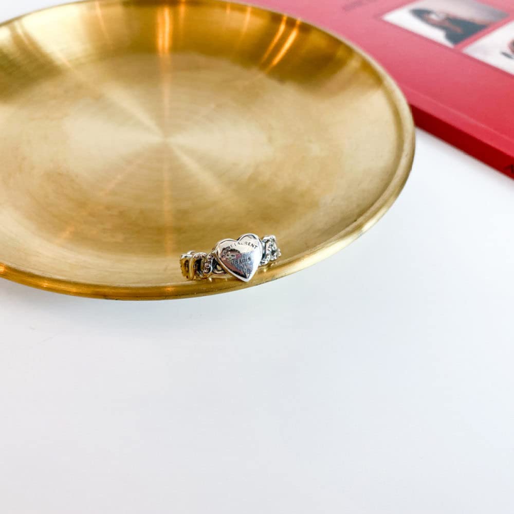 Ring Aus 925Er Sterlingsilber, S925 Sterling Silber Liebesherz Ring Verstellbare Ringe Retro Offener Ring Silber Daumenring Ewigkeitsring Hochzeitscharme Schmuck Geschenke Für Männer Mädchen Damen