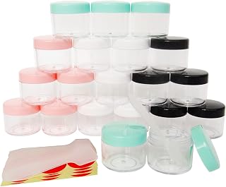 Wopanxye 20個セット 20ml 小分け丸ケース アクセサ…