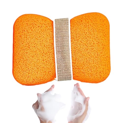 Bolsa Estropajo para Jabón - Portajabón Que Ahorra Pastilla | Portajabón con Luffa Accesorio Práctico para Ducha Diaria Yoga Viaje Hotel Camping Gimnasio Hogar Baño Vacaciones