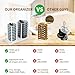 Venuekkuri Adjustable Tumbler Lid Organizer - Holds up to 16 Lids, Disposable Cup and Lid Holder, Baby Bottle Drying Racks, Mason Jar Lids Holder,Clutter-Free Kitchen Cabinets,ABS Plastic