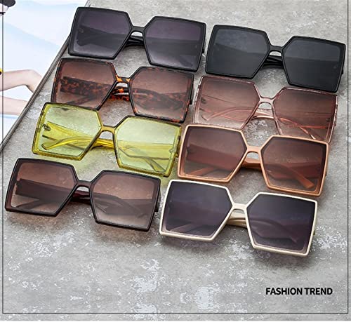 XINXIN Men's Square Sunglasses Outdoor Street Vacation Sunshade (Color : D, Size : Medium)2