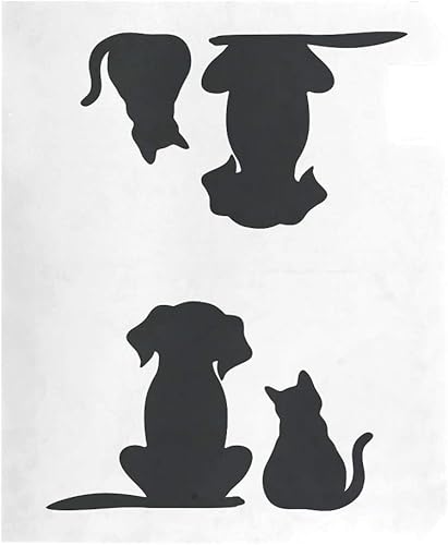 Miniatura 3 de VIKKO Silueta de gato y perro buzón cubierta magnético buzón envuelto al aire libre jardín patio decoración buzón cubierta para gran tamaño 25.4 x