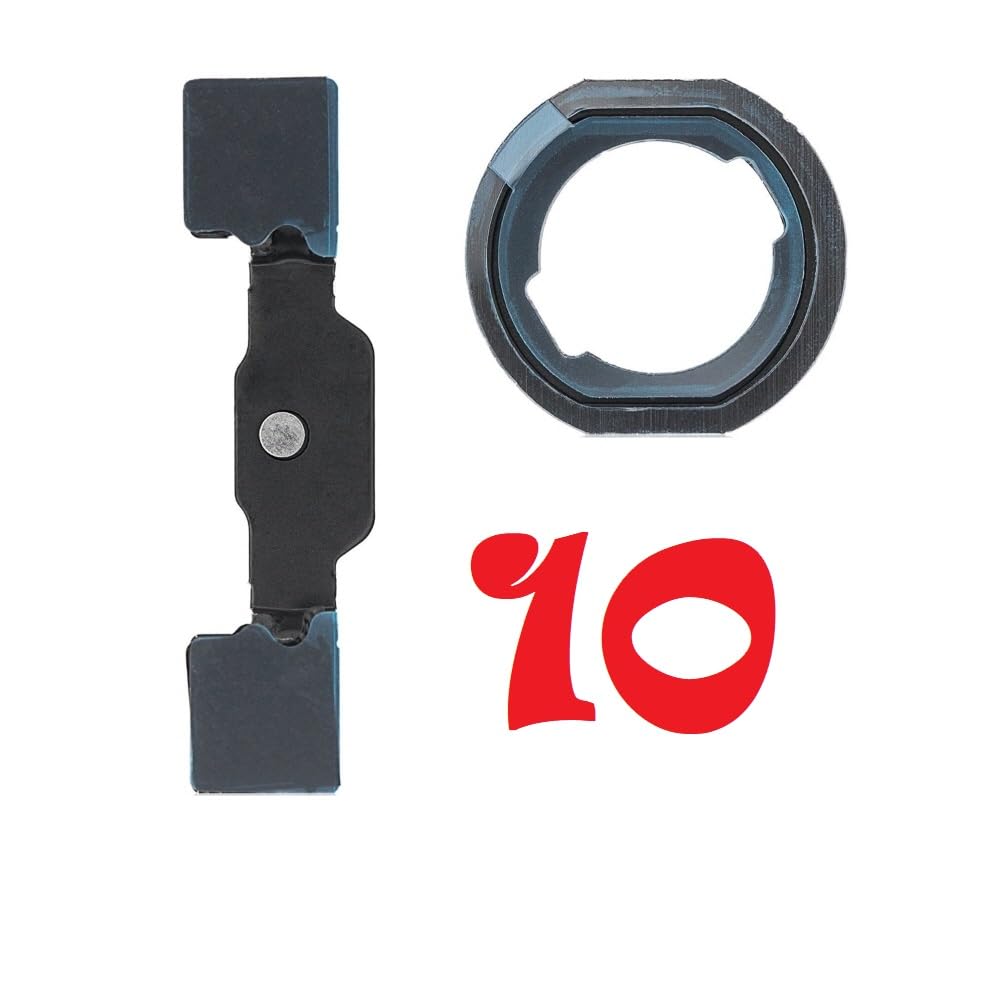 Epartsolution Lot of 1-30 Replacement for iPad 5/iPad 6/iPad 7/iPad 8/iPad 9 Home Button Bracket + Rubber Gasket (10)