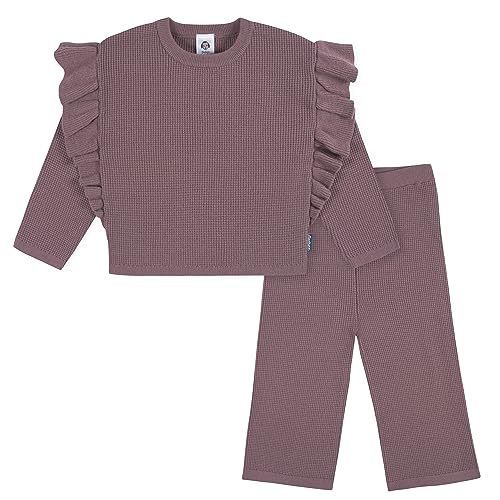Image of Gerber Baby Girls Toddler Sweater Knit Top and Cropped Pant Set