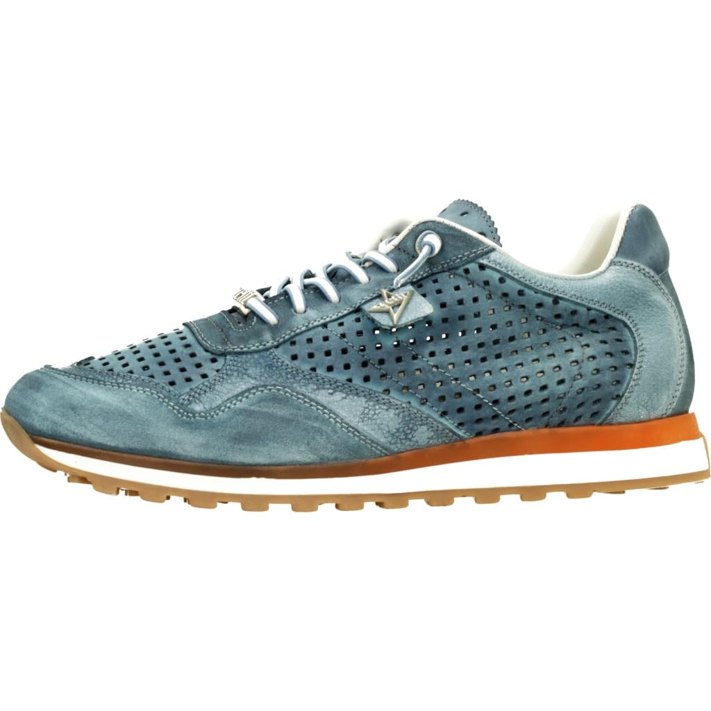 Cetti Confortable Y Elegante Baskets Homme 848 Cuir PERFORADA Indigo