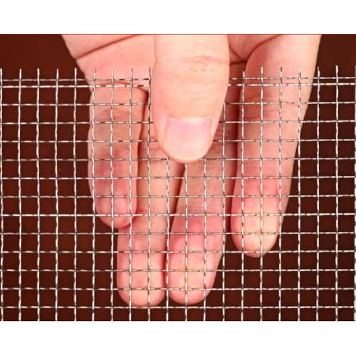 Bilaida 産業用金網 (5メッシュ) ステンレス平織金網 メッシュ 濾過網 耐高温 防鼠 防虫 5メッシュ 線径0.6mm 網目4.5ｍｍ 1枚 (幅1000x巻1000mm)