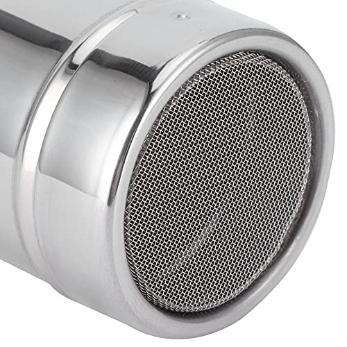 Stainless Steel Coffee Powder Shaker Cocoa Powder Dredger Kitchen Utensils 0.5mm Hole Diameter Flour Sieve for Baking Cooking 304 Stainless Steel 8x6x6cm - Image 7