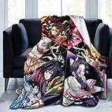 Anime Blanket Flannel Fleece Warm Soft Throw Blanket for Couch Sofa Bed Living Room for Adults Children Kids 50