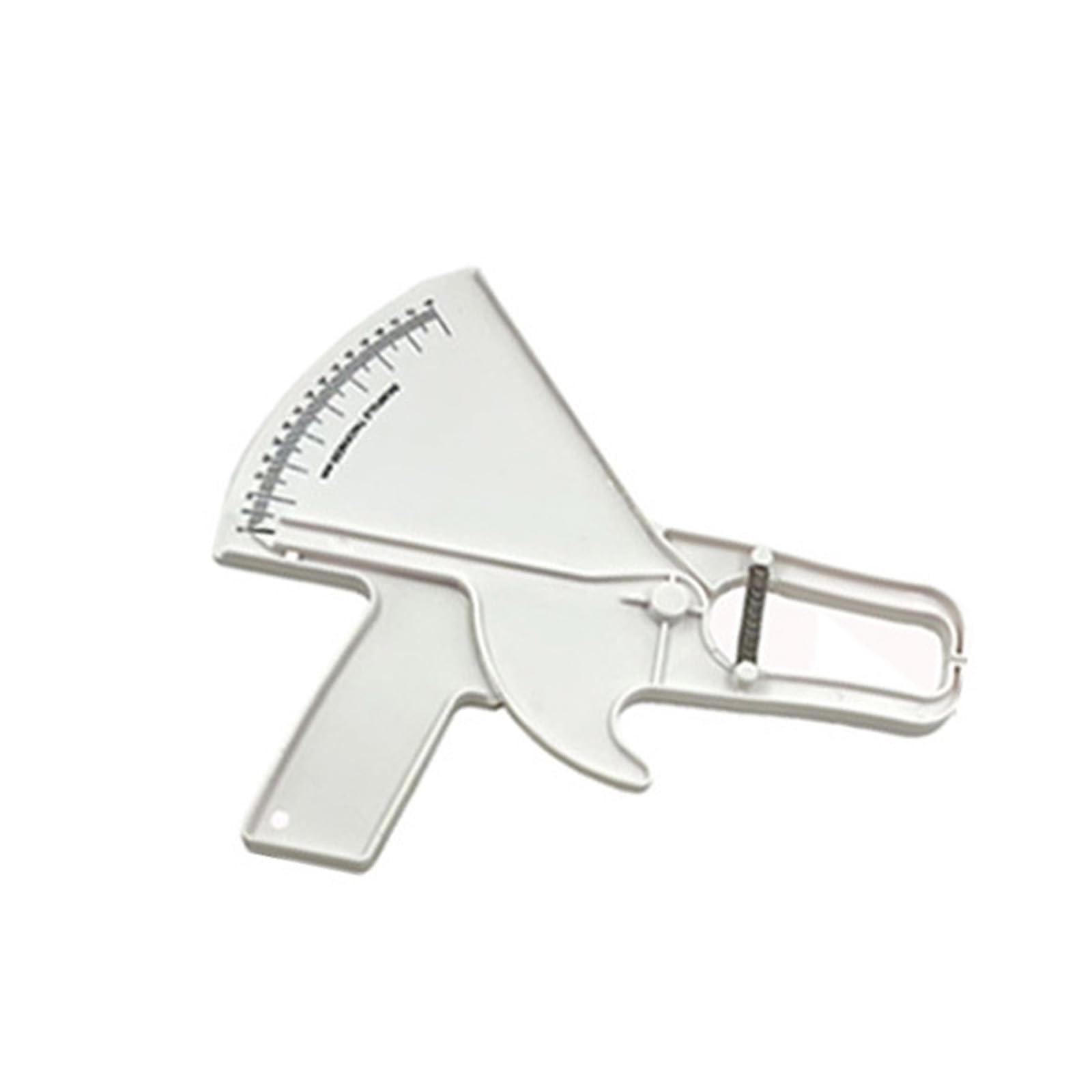 Hsioluted White Body Fat Caliper With Easy Read Scale For Fitness Measurement Skinfold Measure